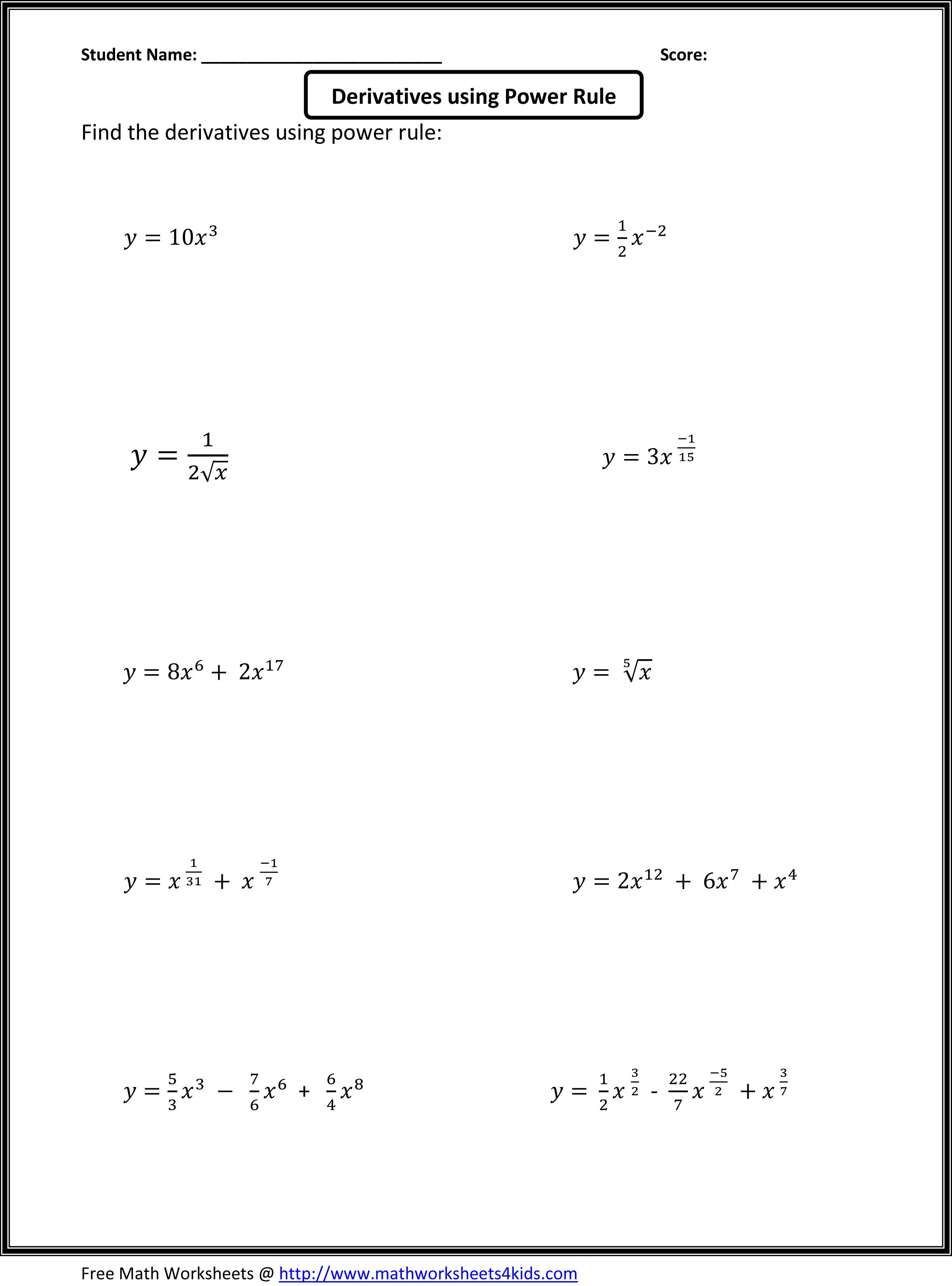 college math worksheets printable pdf